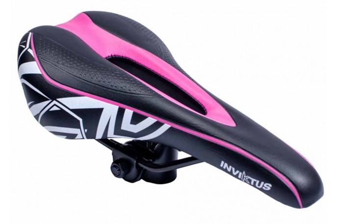 Selim MTB Vazado Preto/Rosa - Inviktus