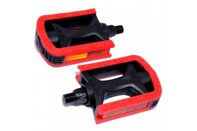 Pedal 9/16 Bicolor Export Vermelho -...