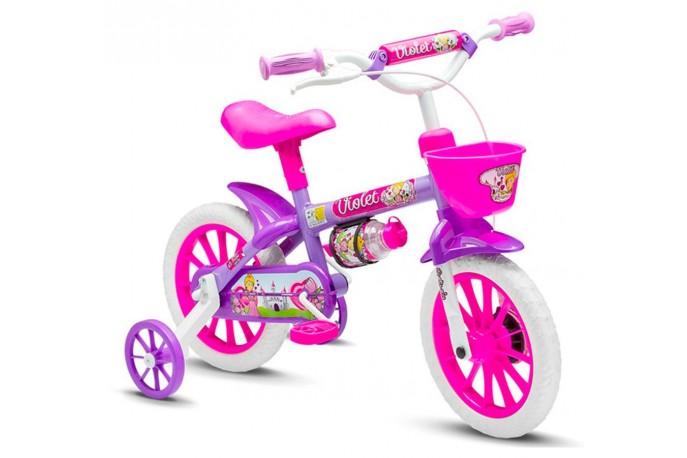 Bicicleta 12 Infantil Violet - Nathor