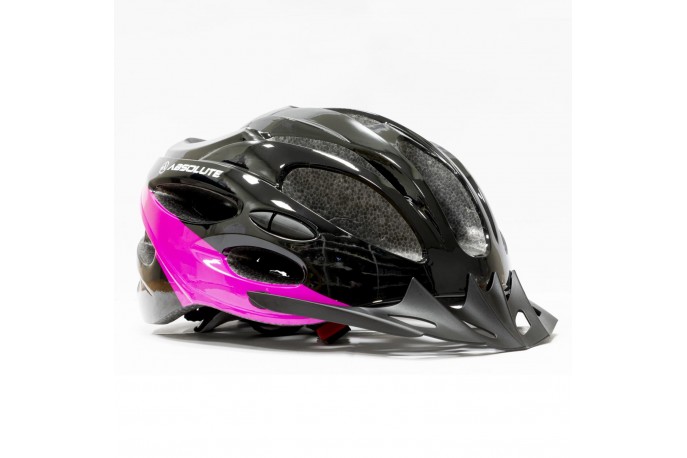 Capacete Ciclista Mia P/M Preto/Rosa...