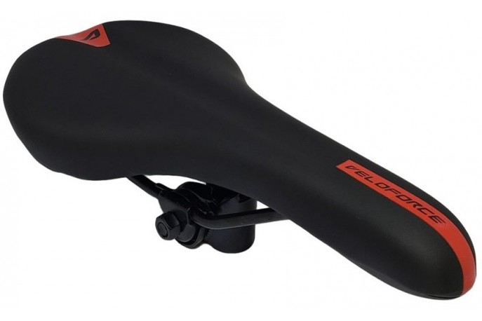 Selim MTB Preto-Vermelho - Veloforce