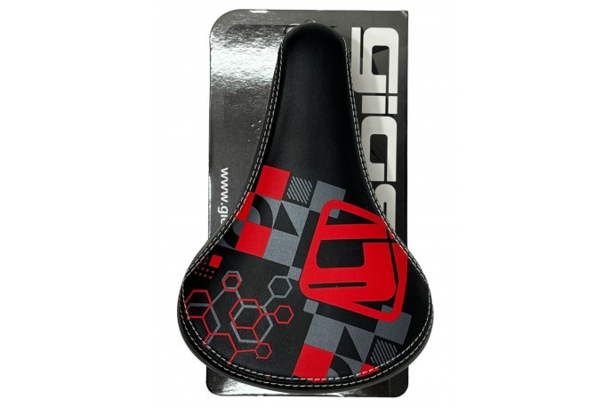 Selim BMX GI-1109 Preto Logo Vermelho...