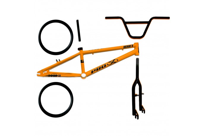 Kit BMX Série 1 Laranja - Preto - Pro-X