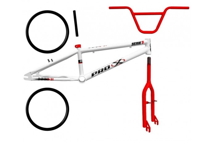 Kit BMX Série 1 Branco - Vermelho -...